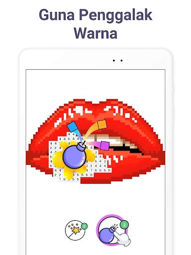 Pixel Art - warna ikut nombor screenshot 21