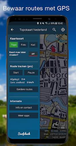 Topographical app, GPS Tracker - the Netherlands screenshot 2