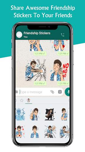 Friendship Stickers for WhatsApp - WAStickerApps screenshot 8
