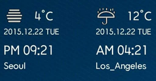 Simplest World Clock Widget screenshot 2