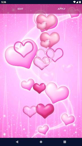 Pink Hearts Live Wallpaper screenshot 6