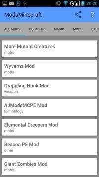 Mods for Minecraft Pe screenshot 1