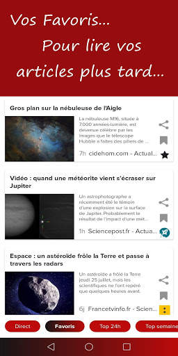Actualités de l'espace - Gratuit - Astro news screenshot 2
