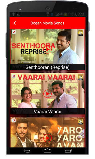 Bogan Tamil Movie Songs screenshot 4