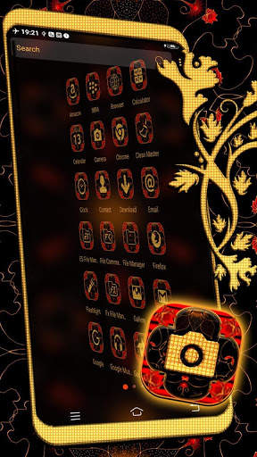 Flower Art Launcher Theme 4 تصوير الشاشة