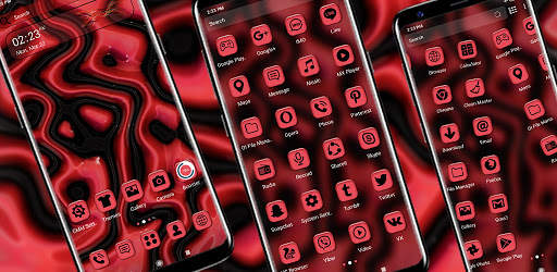 Red Black Liquid Theme screenshot 6