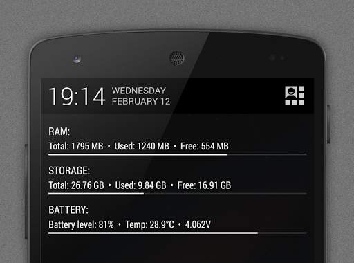 NotiSysinfo Lite screenshot 1