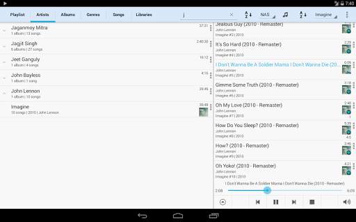 Soumi: Network Music Player 12 تصوير الشاشة