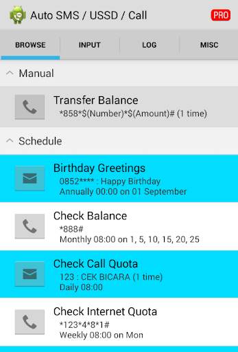 Auto SMS / USSD / Call screenshot 1