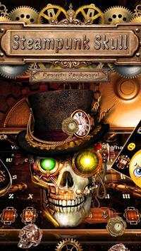 Steampunk Skull Gravity Keyboard Theme 2 تصوير الشاشة
