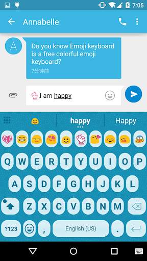 Little Blue Point Keyboard screenshot 3