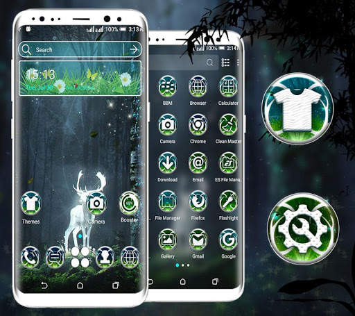 Magical Forest Deer Launcher Theme screenshot 2