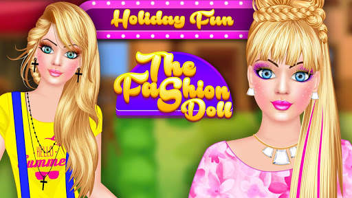 Fashion Doll - Holiday Fun Dress up & Makeover screenshot 1