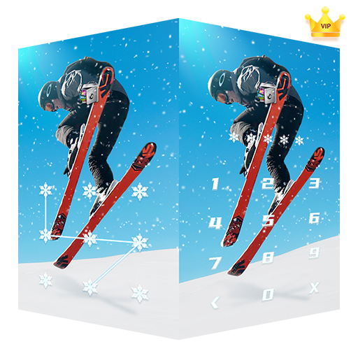 ikon AppLock Live Theme Skiing – Paid Theme