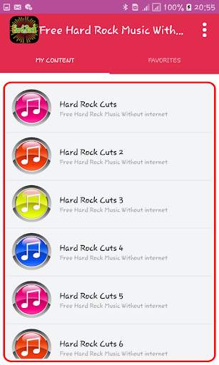 Hard Rock Music Without internet screenshot 2