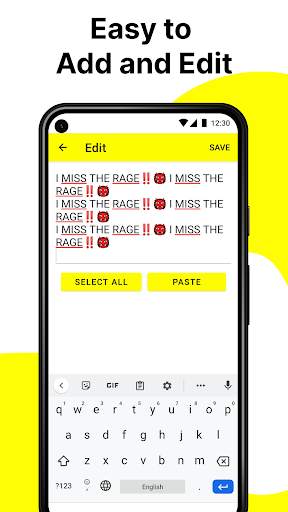 AutoSnap: Auto Paste Keyboard for Texts & Emojis screenshot 4