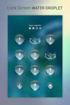 Lock Screen - Water Droplet 1 تصوير الشاشة