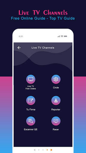 Live TV Channels Free Online Guide screenshot 1