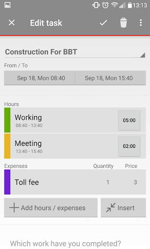 Mobile Worker - Time tracker screenshot 2
