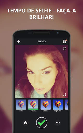 Câmera para selfie com filtro screenshot 1