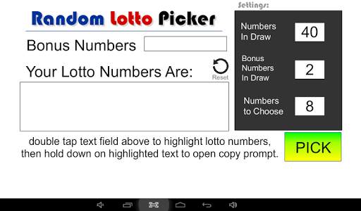 Random Lotto Picker screenshot 4