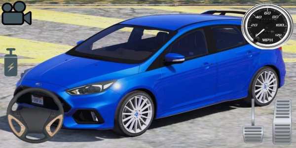 Driving Ford Focus RS Car Simulator screenshot 4