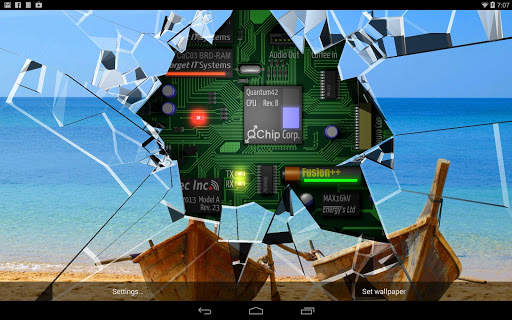 Cracked Screen Gyro 3D Parallax Wallpaper HD screenshot 9