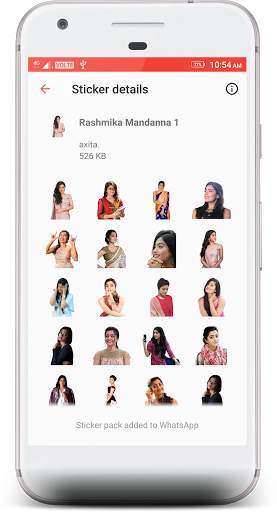 Rashmika Mandanna Stickers 4 WhatsApp screenshot 2