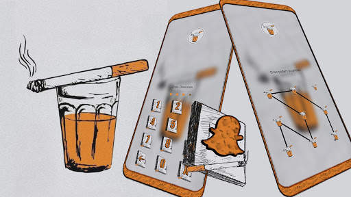 Tea Cigarette Launcher Theme screenshot 2