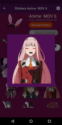 Animated anime stickers for WhatsApp. screenshot 6