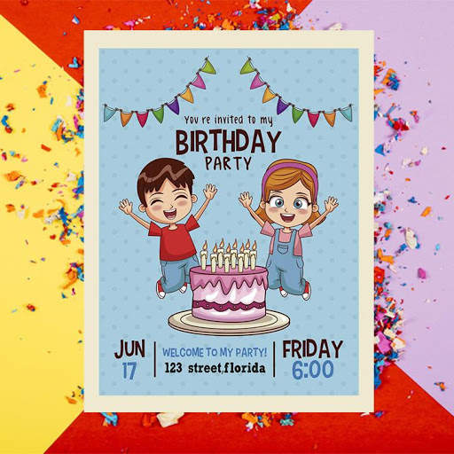 Birthday Invitation Card Maker screenshot 1