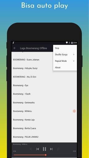 Lagu Boomerang Offline screenshot 5