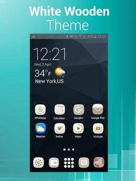 Free White Wooden Launcher Theme screenshot 7