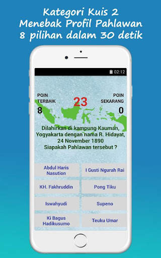 Kuis Pahlawan Nasional Indonesia screenshot 3