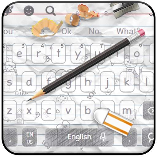 Doodle Pencil Keyboard Theme 10001003