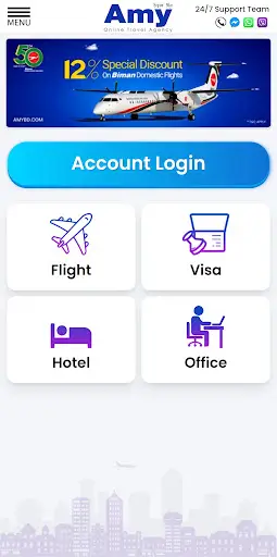 Amy - Online Travel Agency screenshot 1
