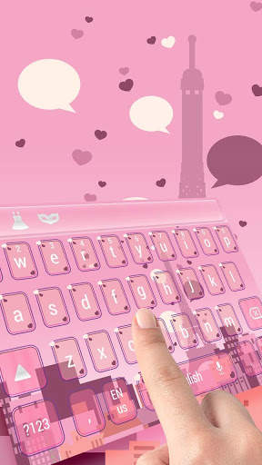 Pink Paris dream keyboard screenshot 2