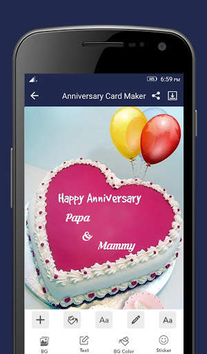 Name Photo On Anniversary Cake Photo Frame screenshot 4