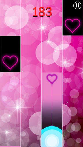 Heart Piano Tiles Pink screenshot 2