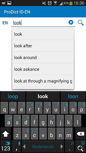 Indonesian-English dictionary screenshot 1