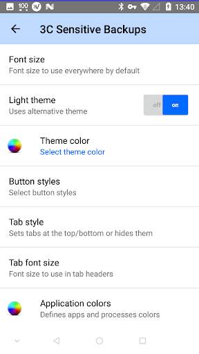 3C Sensitive Backups скриншот 3