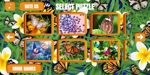 Butterfly jigsaw puzzle screenshot 5