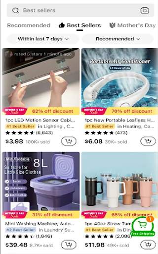 Temu Shopping guide App screenshot 1