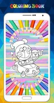New Coloring Game for Kids: Doraemon screenshot 1
