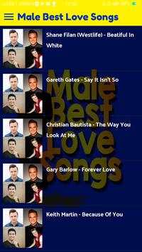 Male  Best Love Songs screenshot 3