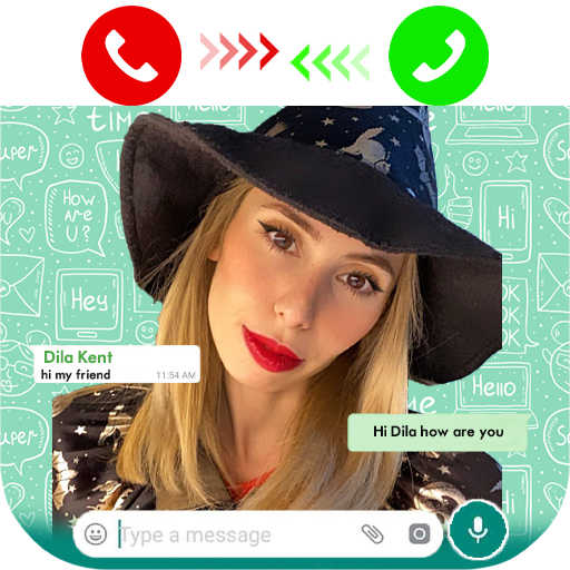 Dila Kent Video Call and Fake Chat Simulator App icon