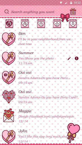 GO SMS PRO HELLO THEME screenshot 2