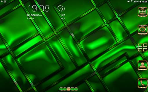 Abstract Emerald Go Launcher theme screenshot 11