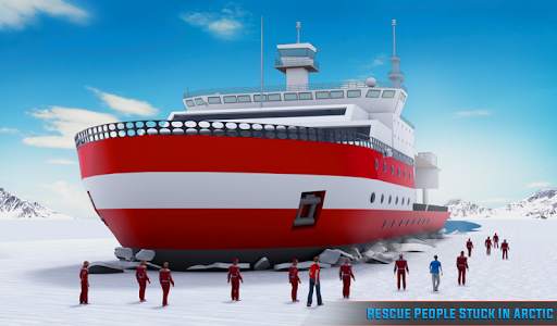 Arctic Ice Breaker Cruise Ship Driving Simulator screenshot 8