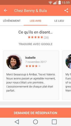 Eatwith: dîner chez l’habitant screenshot 4